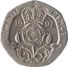 20 Pence - Elizabeth II (3rd portrait)