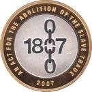 2 Pounds - Elizabeth II (Abolition of Slave Trade; Silver Piedfort)