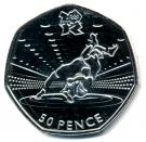 50 Pence - Elizabeth II (4th portrait; Wrestling)