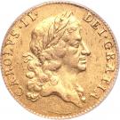 1 Guinea - Charles II (3rd bust)