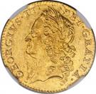 ½ Guinea - George II