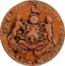 ½ Penny (Middlesex - Freemasons)