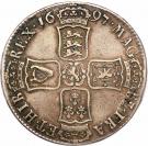 1 Crown - William III (3rd bust; 2nd harp)