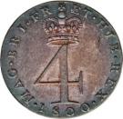 4 Pence - George III (Maundy Coinage; normal numerals)