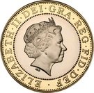 2 Pounds - Elizabeth II (4th portrait; Rugby World Cup)