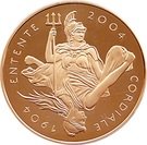 5 Pounds - Elizabeth II (Entente Cordiale; Gold Proof)