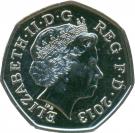 50 Pence - Elizabeth II (4th portrait; Christopher Ironside)