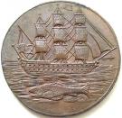 ½ Penny (Hampshire - Portsea / Licensed Victuallers)