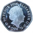 50 Pence - Elizabeth II (Beatrix Potter; Silver Piedfort)