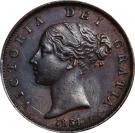 ½ Penny - Victoria (1st portrait)
