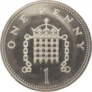 1 Penny - Elizabeth II (3rd portrait; Silver Proof)