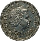 1 Pound - Elizabeth II (4th portrait; Celtic Cross)