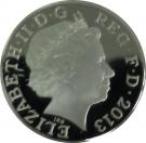 1 Pound - Elizabeth II (Leek and Daffodil; Silver Proof)