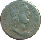 ½ Penny (Louis the Sixteenth - Britons Happy Isle)