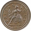 ½ Penny - George I (2nd issue)