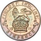 6 Pence - George V