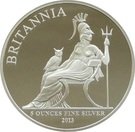 10 Pounds - Elizabeth II (4th portrait; 5 oz Fine Silver)