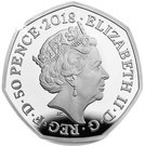 50 Pence - Elizabeth II (People Act 1918; Silver Piedfort)