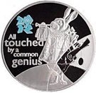 5 Pounds - Elizabeth II (White Rabbit; Silver Proof)