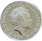 5 Pounds - Elizabeth II (Battle of Waterloo; Silver Proof)