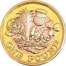 1 Pound - Elizabeth II (5th portrait; Nations of the Crown)