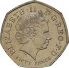 50 Pence - Elizabeth II (4th portrait; Kew Gardens)