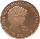 5 Pounds - Elizabeth II (Diana, Princess of Wales; Gold Proof)
