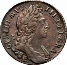 1 Shilling - William III (1st bust; Exeter mint)