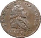 ½ Penny (Middlesex - National Series / Duke of York)