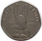 50 Pence - Elizabeth II (5th portrait; Peter Rabbit)