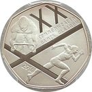 50 Pence - Elizabeth II (Commonwealth Games; Silver Piedfort)