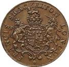 ½ Penny (Middlesex - Shackelton’s)