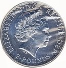 2 Pounds - Elizabeth II (4th portrait; 1 oz Fine Silver)