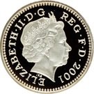 1 Pound - Elizabeth II (Celtic Cross; Silver Piedfort)