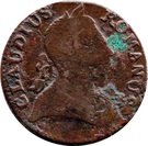 ½ Penny (Claudius Romanus - North Wales)