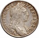 1 Shilling - William III (1st bust; Norwich mint)