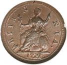 1 Farthing - George I (large planchet)