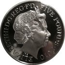 5 Pounds - Elizabeth II (4th portrait; The Mall)