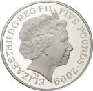 5 Pounds - Elizabeth II (Stonehenge; Silver Proof)