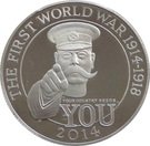 100 Pounds - Elizabeth II (World War I; Platinum Proof)