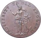 ½ Penny (Norfolk - Norwich / Hope, Dove & Peace)