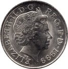 5 Pounds - Elizabeth II (4th portrait; Millennium)