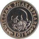 2 Pounds - Elizabeth II (5th portrait; Shakespeare, Tragedy)