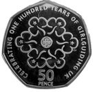 50 Pence - Elizabeth II (Girlguiding; Silver Proof)