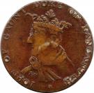 ½ Penny (Lancashire - Lancaster / John of Gaunt)