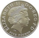 5 Pounds - Elizabeth II (Trafalgar; Silver Proof)