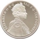 10 Pounds - Elizabeth II (Diamond Jubilee:  Silver Proof)