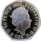 50 Pence - Elizabeth II (Peter Rabbit; Silver Proof)