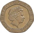 20 Pence - Elizabeth II (4th portrait; Royal Shield)