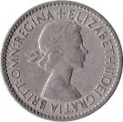 6 Pence - Elizabeth II (1st portrait; with "BRITT:OMN")
